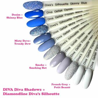 Diva Gellak Shadow Collection-Misty Dove- 10ml - Hema Free