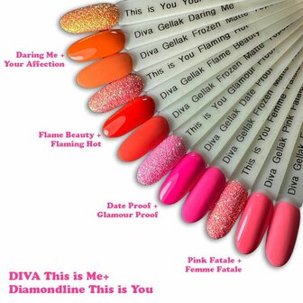 Diva Gellak This is me Collection Flame Beauty- 10ml - Hema Free