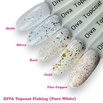 Diva Topcoat Flaking Top Coat Collection&nbsp;- 15ml