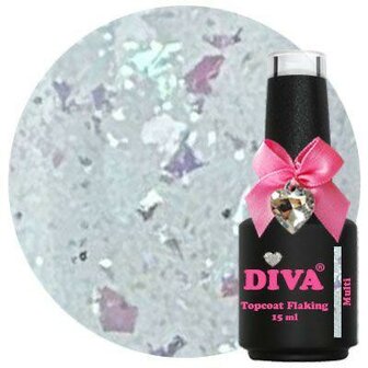 Diva Topcoat Flaking Top Coat Collection&nbsp;- 15ml