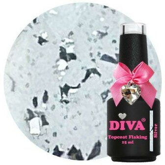 Diva Topcoat Flaking Top Coat Collection&nbsp;- 15ml