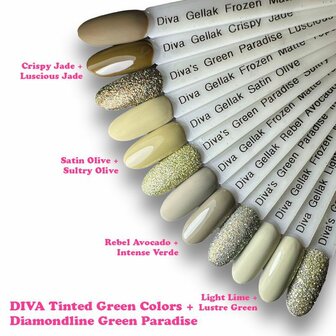 Diva Glitter Lustre Green