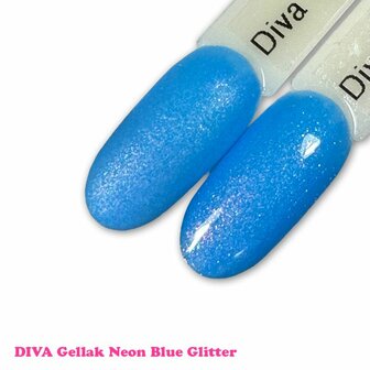 261 Diva Cg Neon Blue Glitter