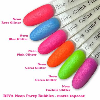 262 Diva Cg Neon Coral Glitter