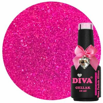 264 Diva Cg Neon Fuschia Glitter