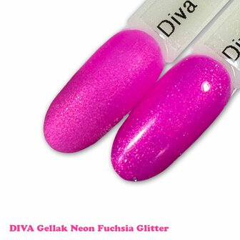 264 Diva Cg Neon Fuschia Glitter