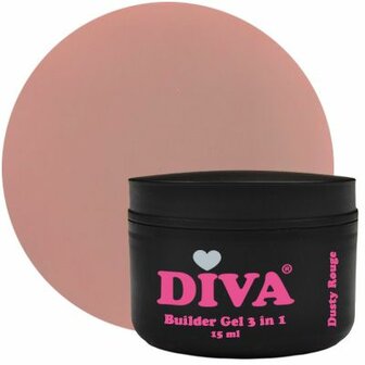 DIVA Builder Gel LOW HEAT 3-in-1 Dusty Rouge 15ml