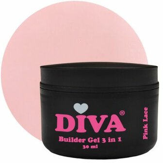 DIVA Builder Gel LOW HEAT 3-in-1 Pink Lace 30ml