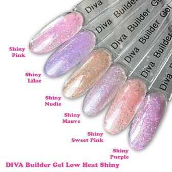 DIVA Builder Gel LOW HEAT 3-in-1 Shiny Sweet Pink 30ml