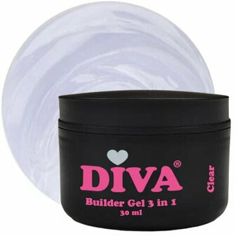 DIVA Builder Gel LOW HEAT 3-in-1 CLEAR 50ml