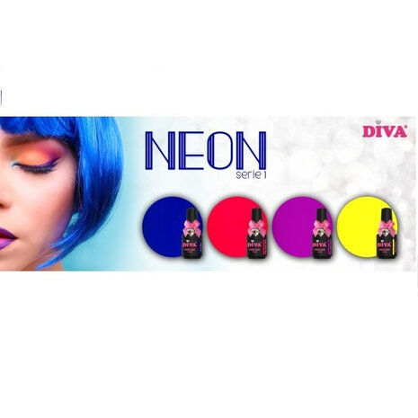 Diva Gellak Neon Light Purple 15ml