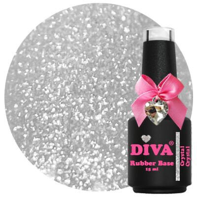 Diva Gellak Rubber Basecoat Crystal Crystal 15 ml