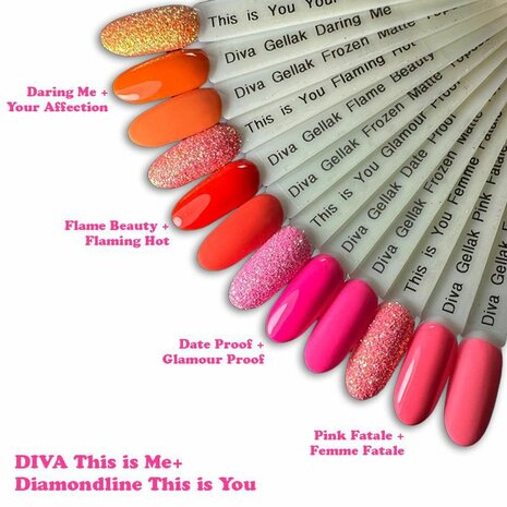 Diva Gellak This is me Collection Pink Fatale- 10ml - Hema Free