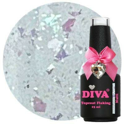 Diva Topcoat Flaking Top Coat Collection - 15ml