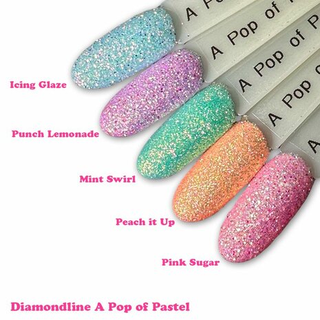 Diva Pop of Pastel Glitter Collection