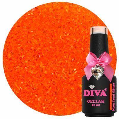 262 Diva Cg Neon Coral Glitter