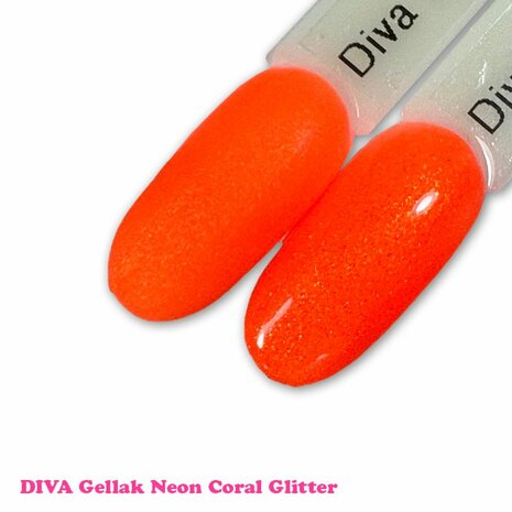 262 Diva Cg Neon Coral Glitter