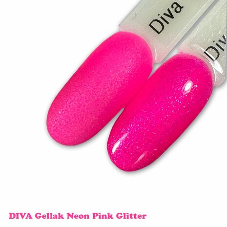 265 Diva Cg Neon Pink Glitter