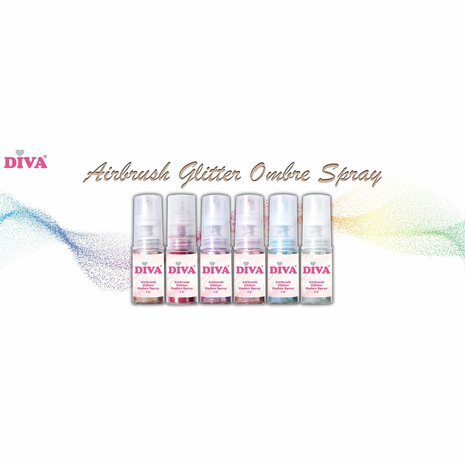 Diva Airbrush Glitter Ombré Spray 1