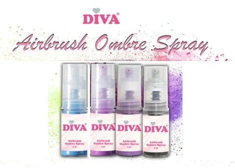 DIVA Airbrush Ombre Spray 4 nieuwe kleuren Set - 4 x