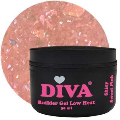 DIVA Builder Gel LOW HEAT 3-in-1 Shiny Sweet Pink 30ml