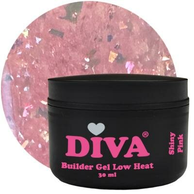 DIVA Builder Gel LOW HEAT 3-in-1 Shiny Pink 30ml