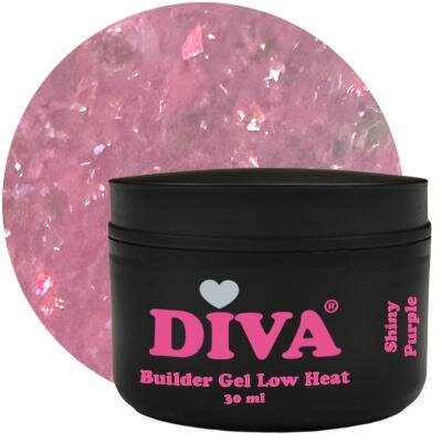 DIVA Builder Gel LOW HEAT 3-in-1 Shiny Purple 30ml